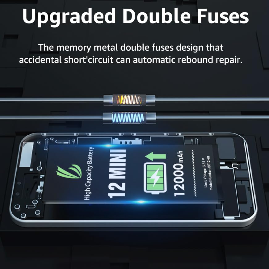 Amazon.com: LL TRADER Battery for iPhone 12 Mini 12000 mAh High